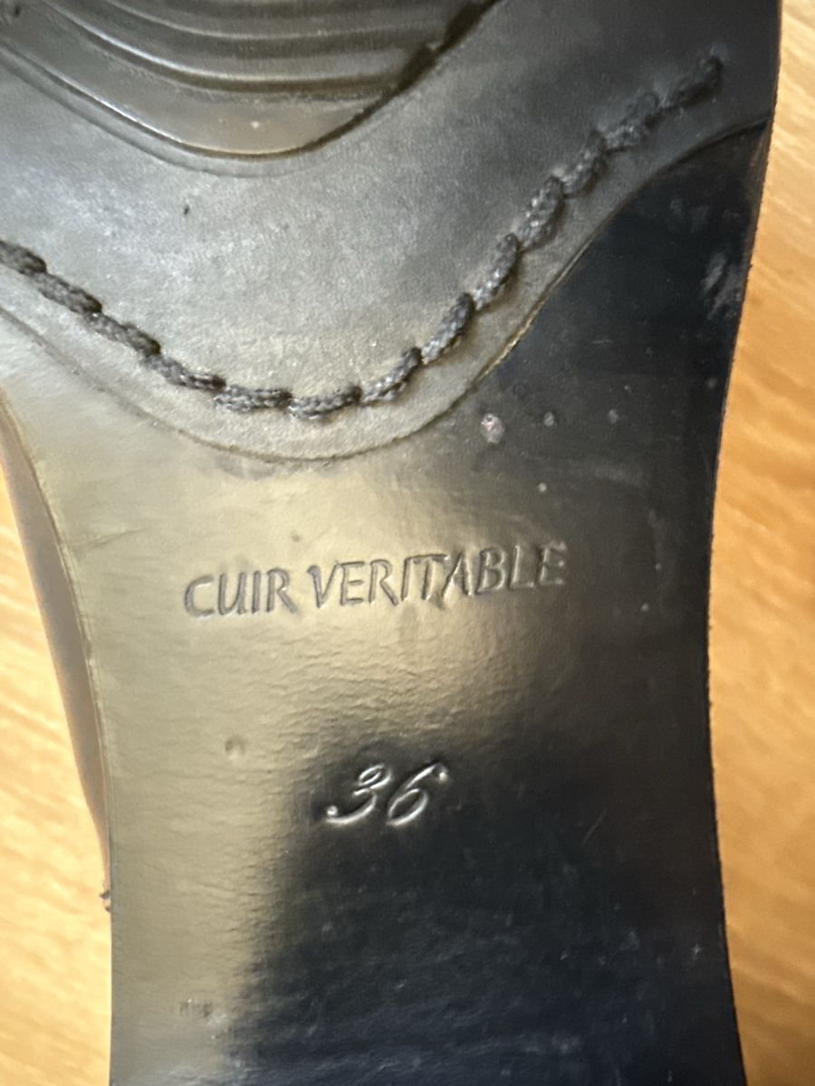 Damenschuhe: Bottines à talons noir cuir Freelance, p.36 – Gebraucht aus Tavannes von Thriftshop 9