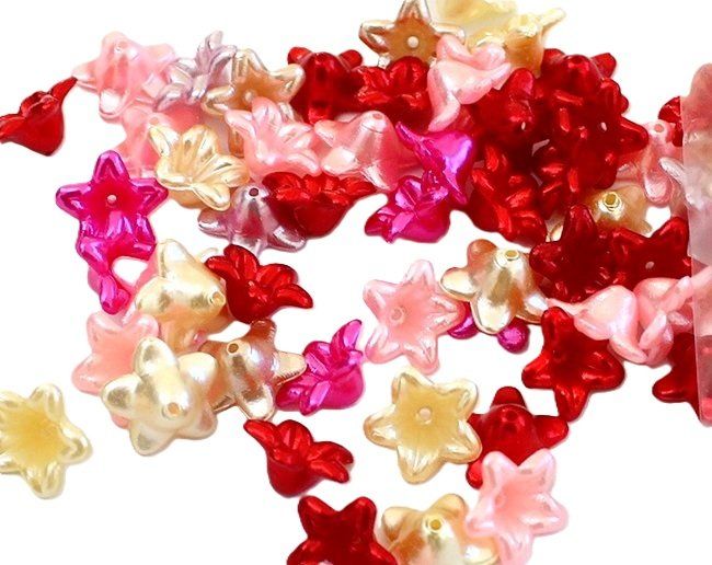 Perlen (unechte): Acryl Blüte Blume (10Stk.) – Neu (gemäss Beschreibung) aus Schlatt TG von kreativ-atelier