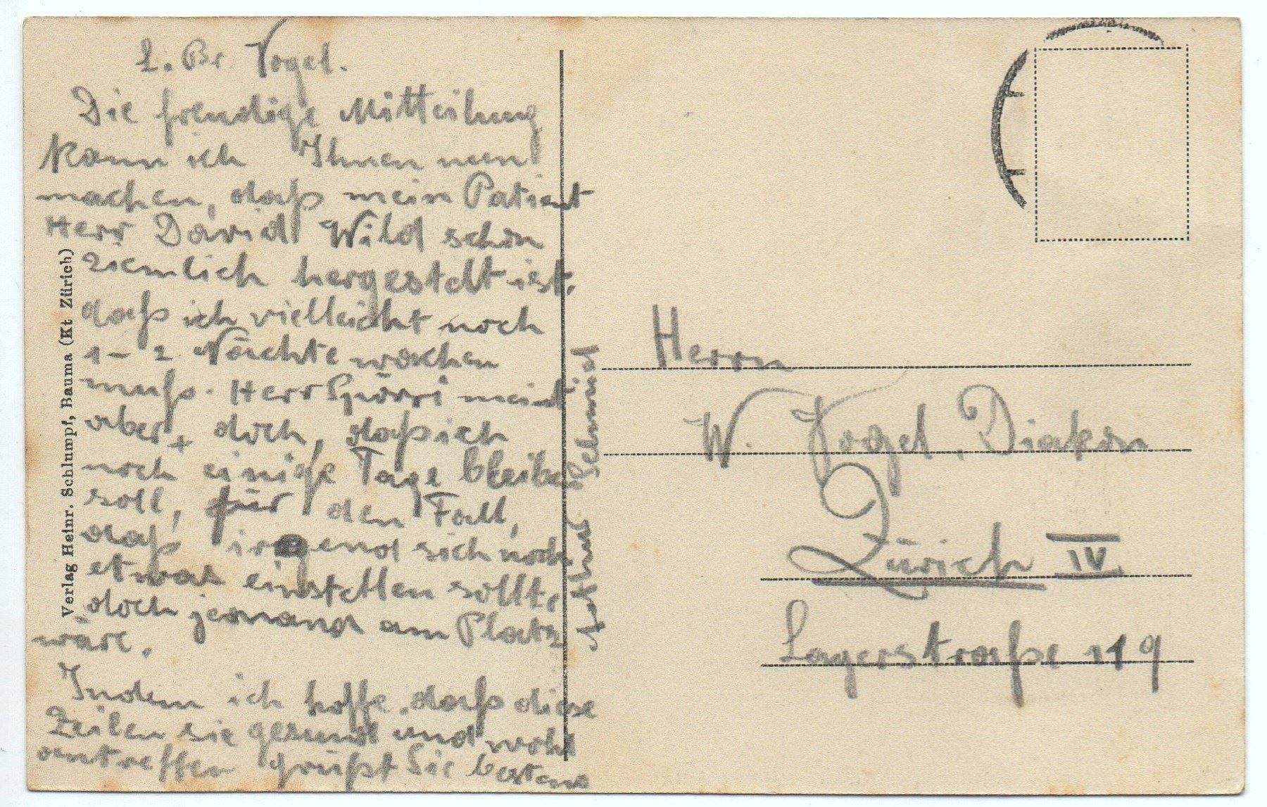 Cartoline postali: BAUMA (Kt. Zürich) – Usato da Jona venduto da philajona 1