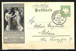 1906 Privatganzsache Landesausstellung Nürnberg