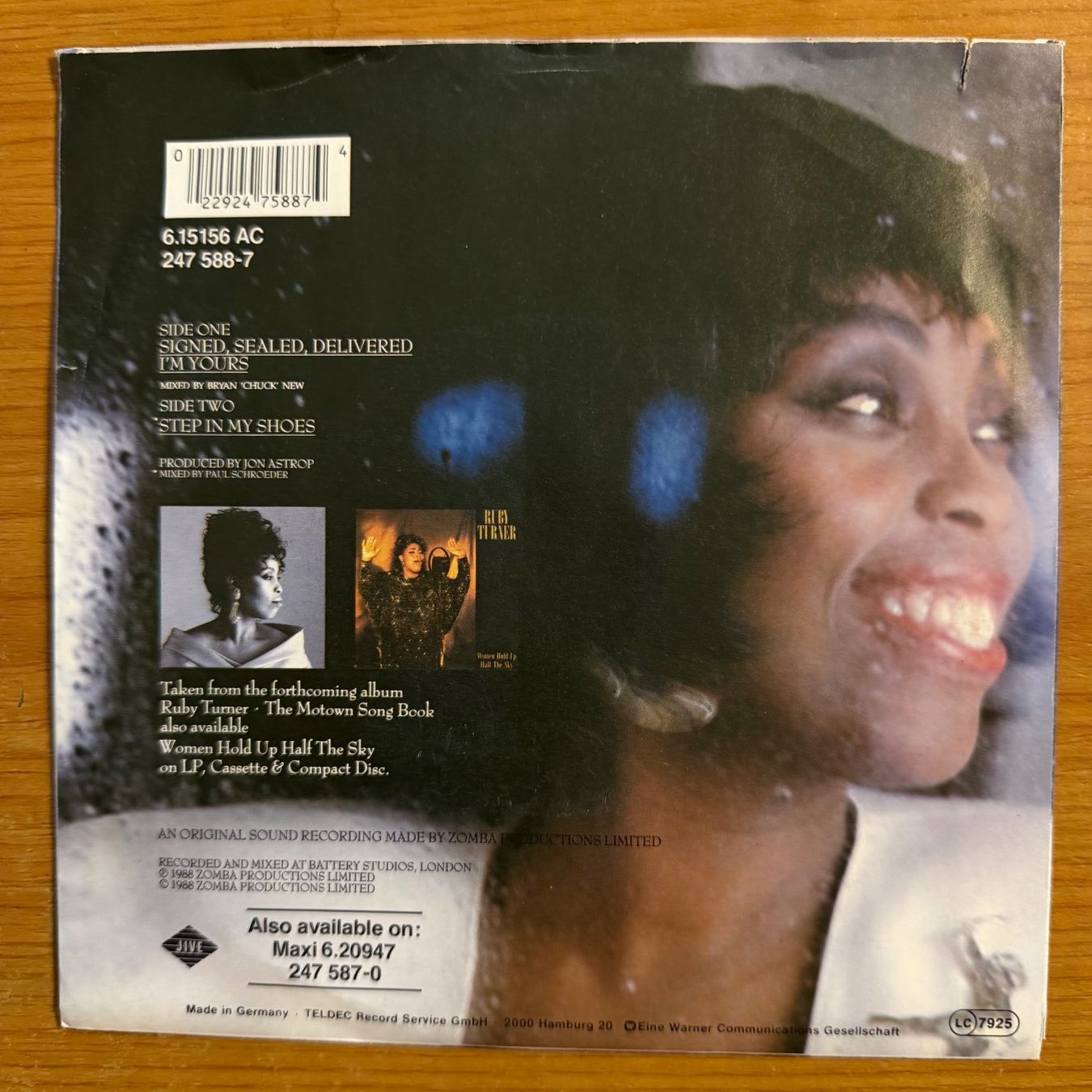 Schallplatten: Ruby Turner - Signed, Sealed, Delivered / 1. D-Press. 1988 – Gebraucht aus Gais von soundcave57 3