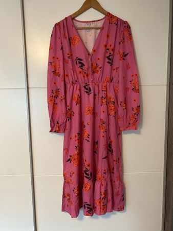 Kleid langarm Grösse M Blumenmuster