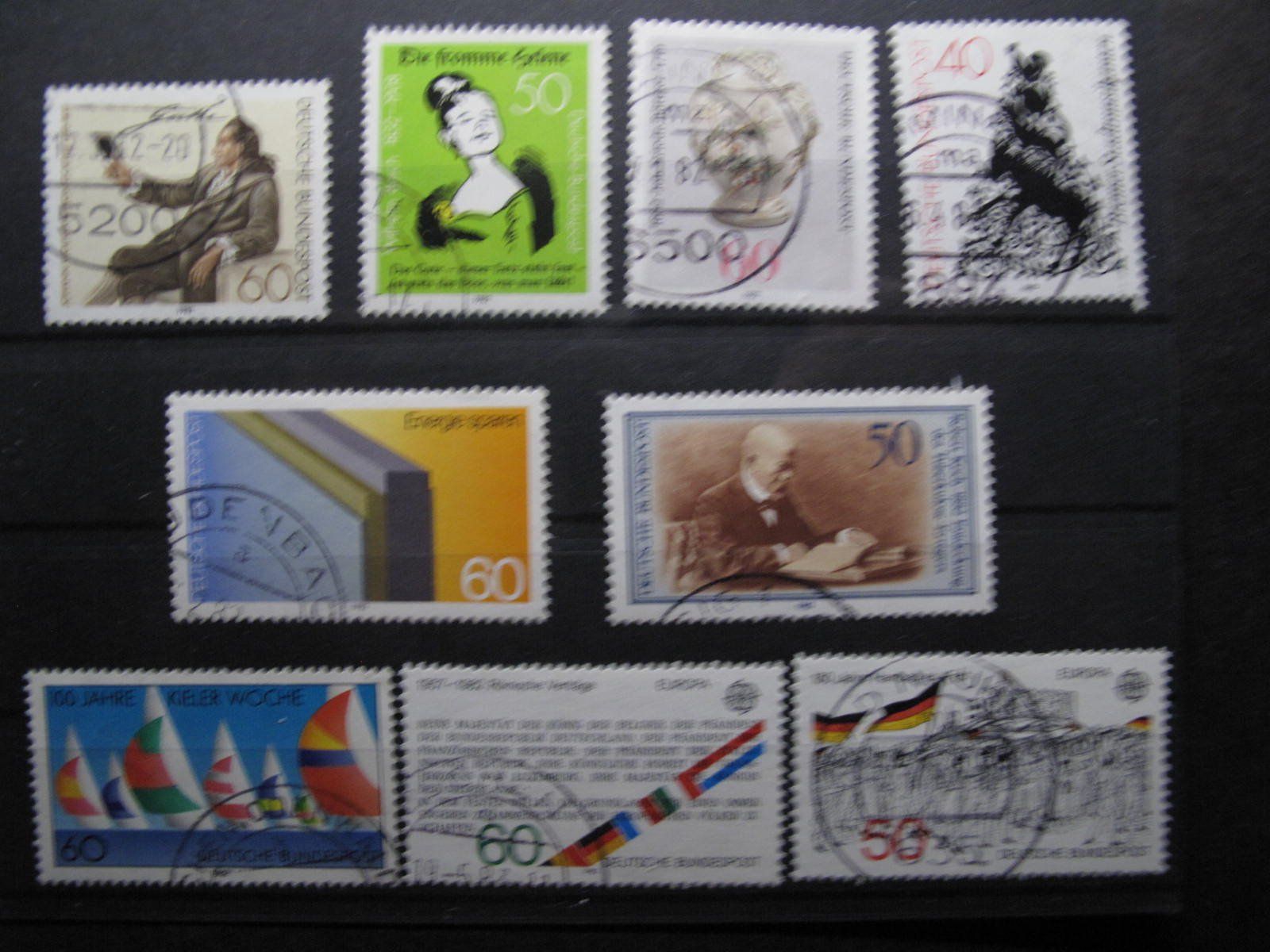 Alle Briefmarken: BRD 1982 J.F. Böttger / Kieler Woche gest. – Gebraucht aus Wil SG von fva01