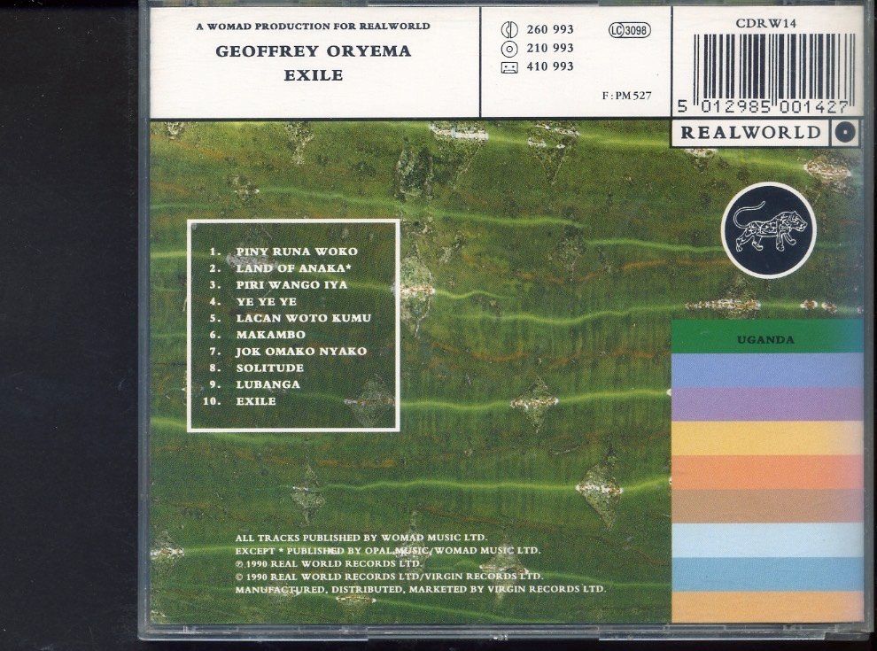 CDs: Exile - Geoffrey Oryema – D'occasion à Delémont par MaxPlan 1