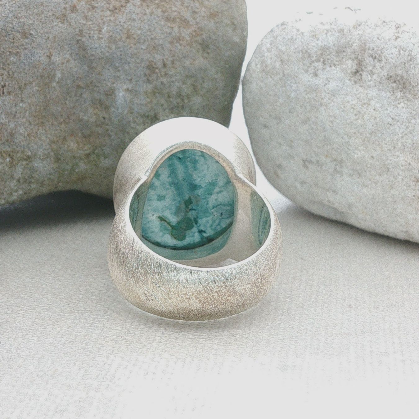 Olga Ribler Anelli: Unikate Silber Ring 925 mit Türkise Grösse 52 – Nuovo (secondo la descrizione) da Luzern venduto da Schmuckoutlet 5