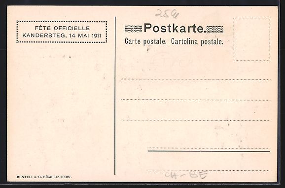 Cartes postales: Kandersteg, Percement du Grand souterrai – D'occasion à Berlin par bartko-reher 1