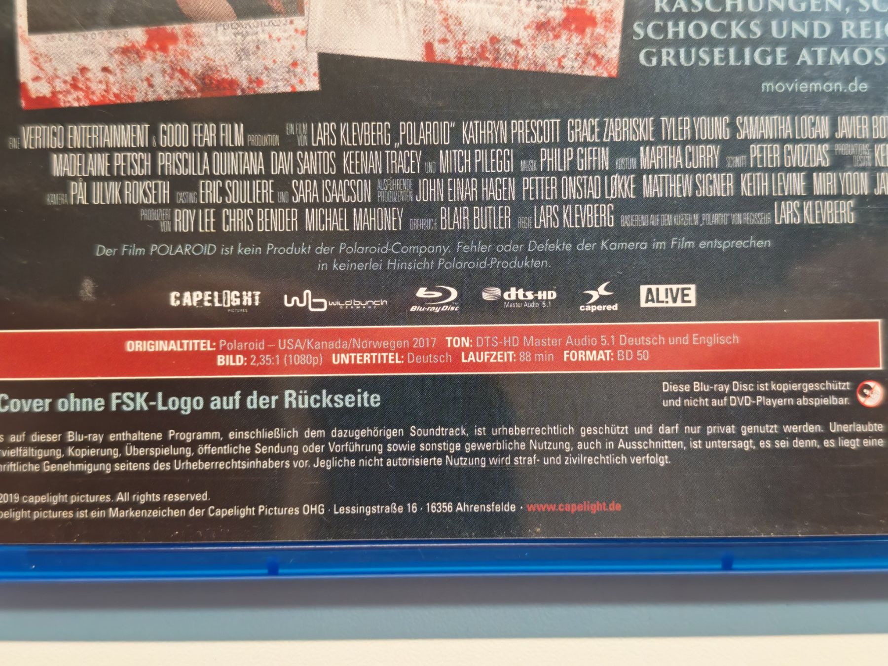 Tutti i DVDs: Polaroid – Usato da Liestal venduto da Kratzilla 3