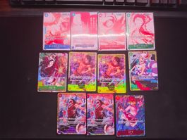 One Piece Japanese Parallel Card Lot