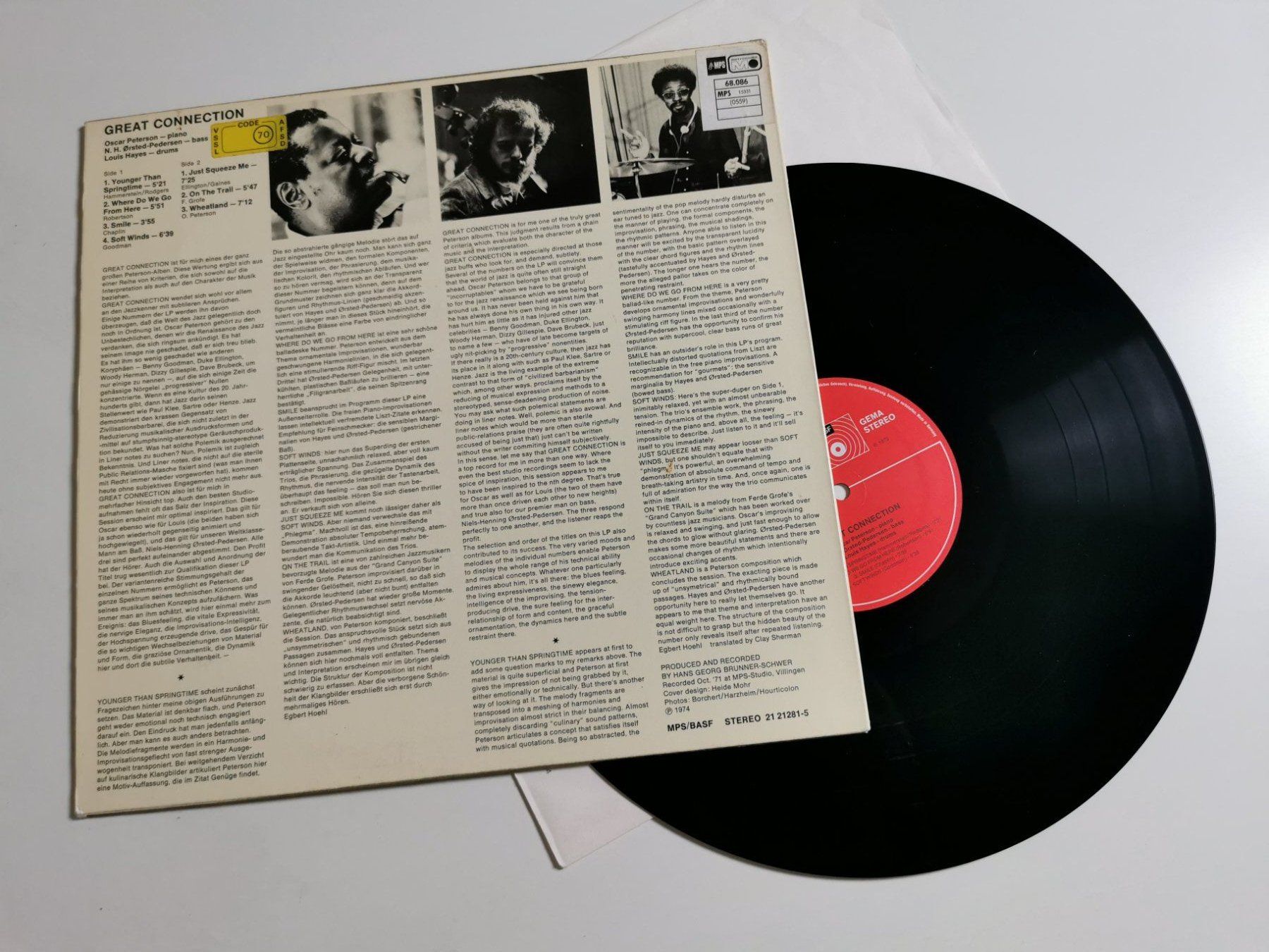 Dischi in vinile: OSCAR PETERSON - GREAT CONNECTION – Usato da Grafenried venduto da House-of-Oldies 1