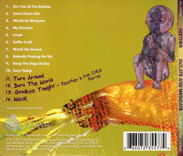 CD: CD Seether - Isolate and medicate (2014, Foldout Cardboard) – Usato da Möriken AG venduto da mineralia 1