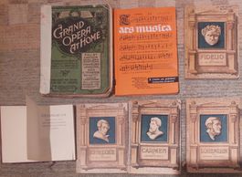 7 Notenhefte mit Gesang, Oper, Lieder etc...