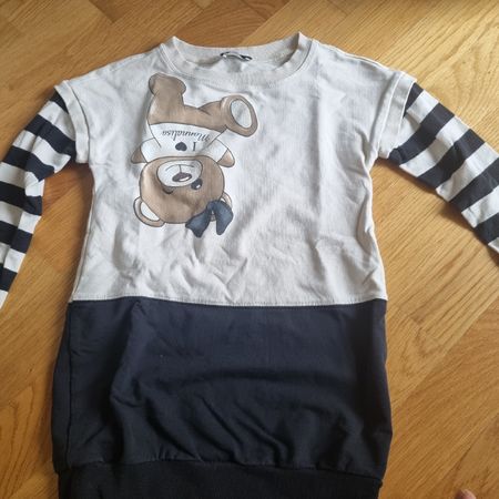 Monnalisa Pulli Gr. 116/6J mit Bär für Mädchen👧🏼