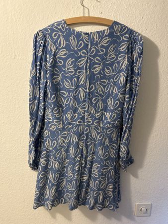 Kleid Ted Baker Gr 36 neu mit Etikett blau-weiss