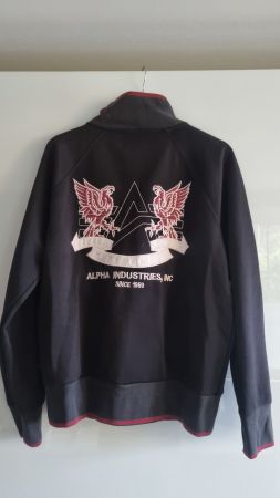 Alpha Industries Trainingsjacke schwarz gebraucht