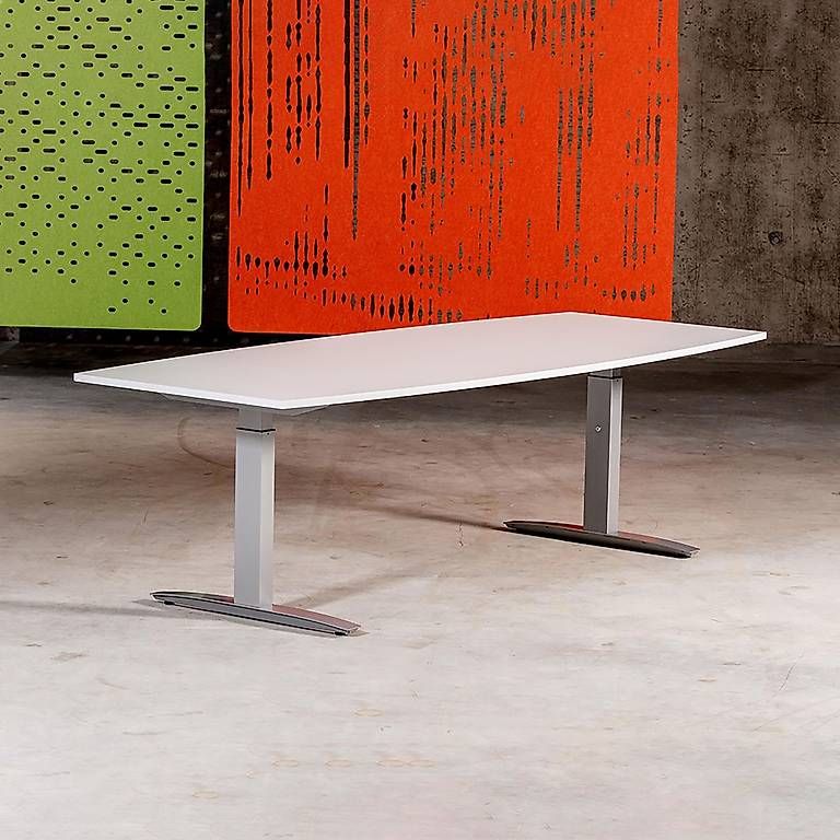 Scrivanie: Grande table de conférence Tradingzone Proline Blanc 240x100 – Usato da Grimentz venduto da lau_9m2t