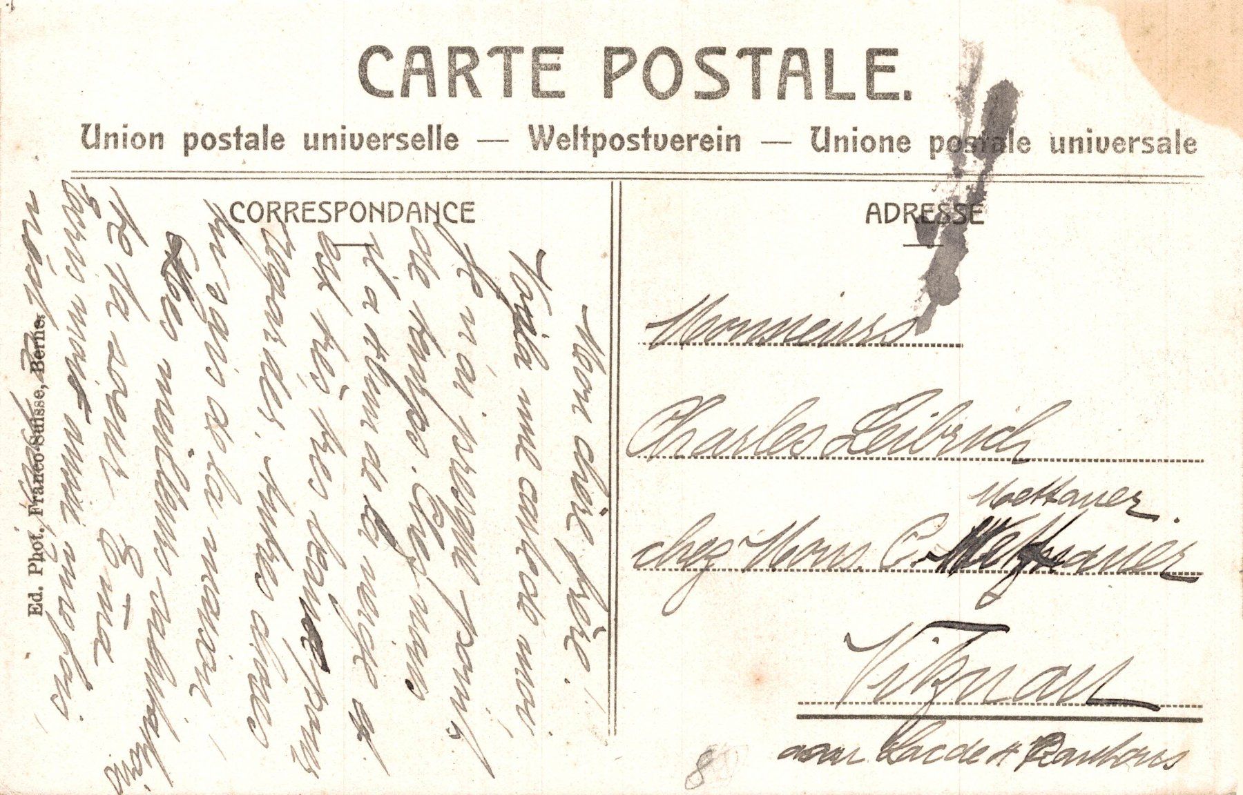 Cartes postales: Sentier. Vue générale – D'occasion à Bronschhofen par Astore 1