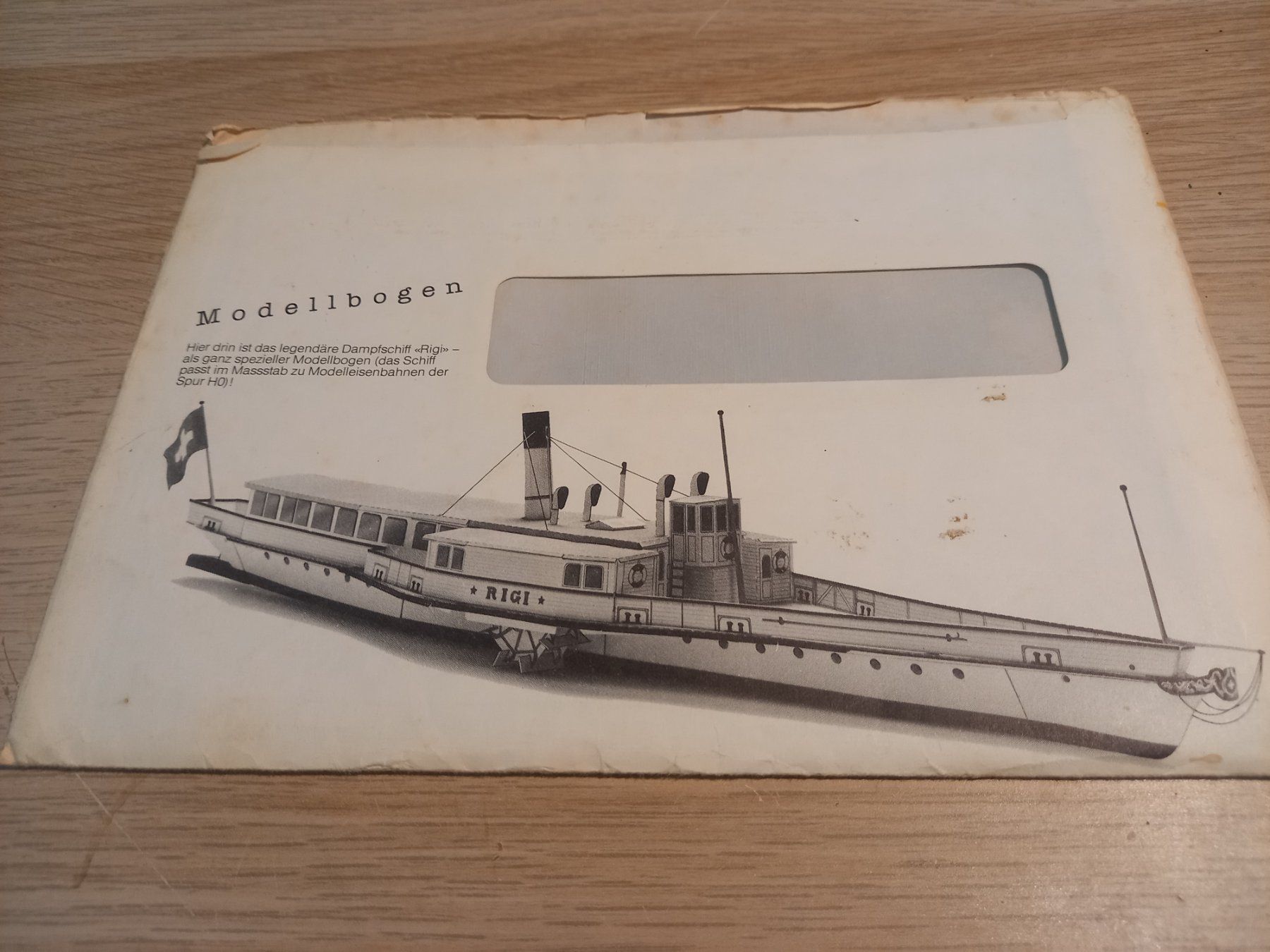 Kit bricolage: Original Bogen Dampfschiff Rigi zum selber Basteln! – Usato da Luzern venduto da titanic68 3