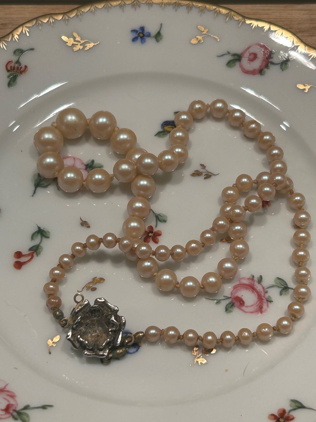 Catenine: Vintage Perlenkette Kette Perlen Modeschmuck – Usato da Basel venduto da toy_t8bb
