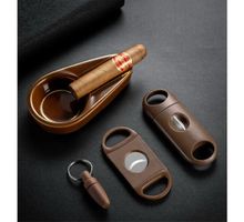 Zigarren Set: Aschenbecher, Cutter und Zubehör - Neu