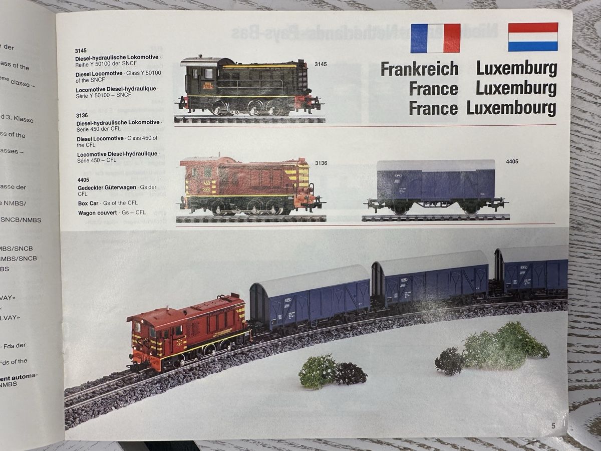 Märklin Trains électriques: Märklin 1986/87 Export-Modelle – D'occasion à Lupsingen par New-Haven 1