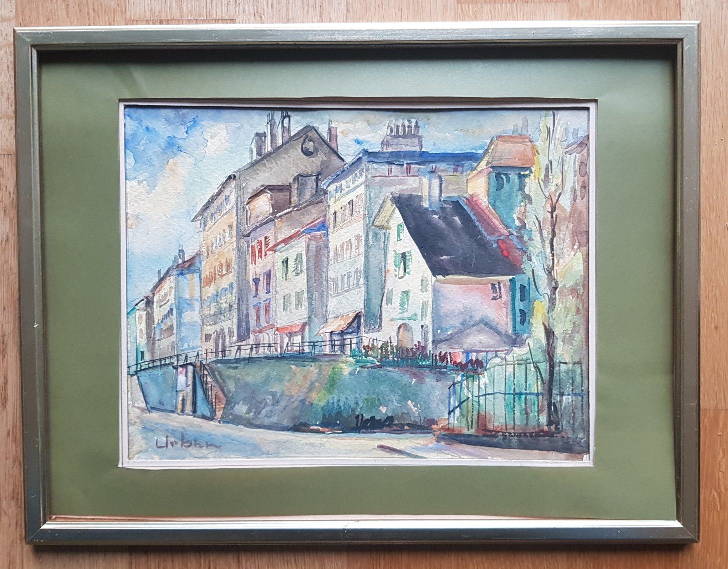 Gemälde: Max Urban - Ansicht von Basel? – Gebraucht aus Horw von Kunstreich7 4