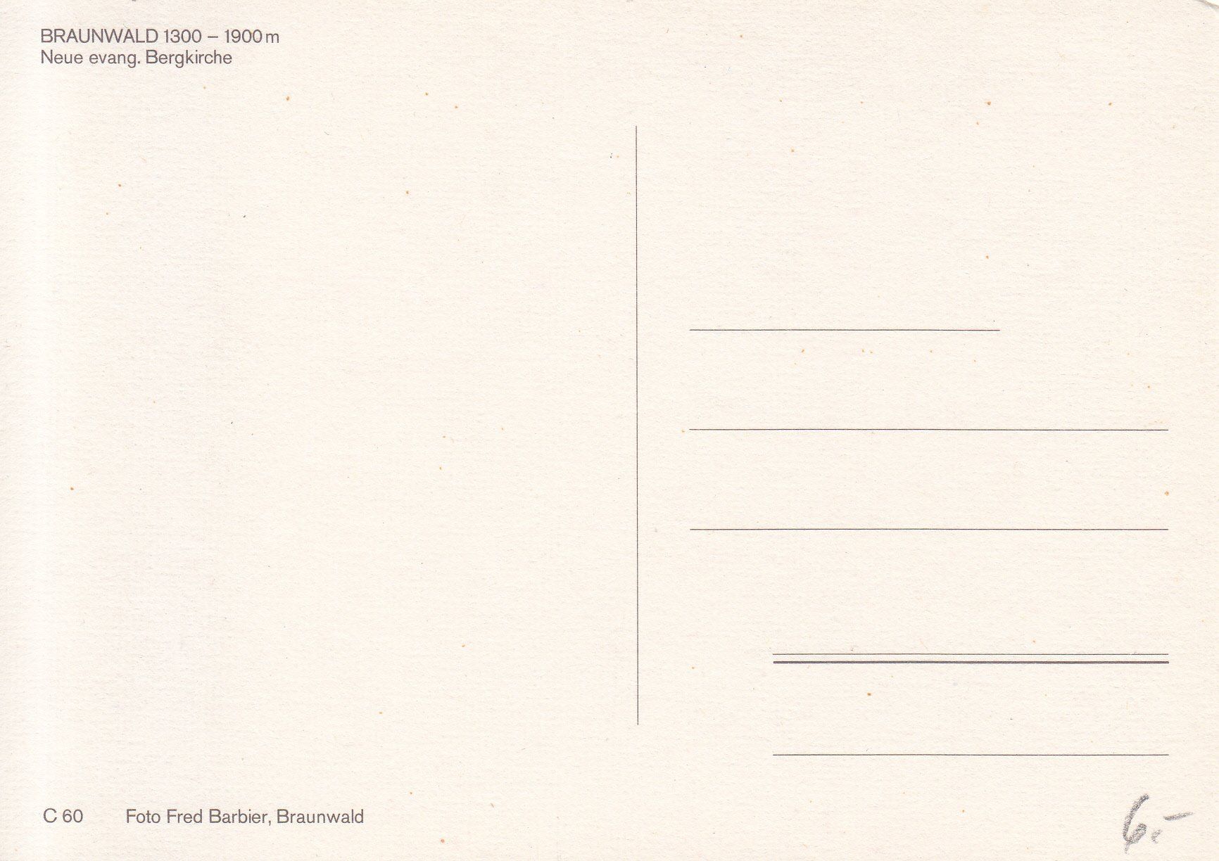 Cartoline postali: Braunwald ca. 1970 – Usato da Bürglen TG venduto da StampGraf 1
