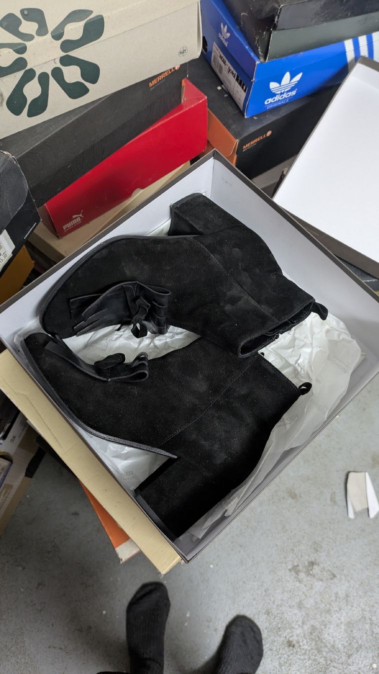 Scarpe da donna: schwarze Stiefeletten – Usato da Morgarten venduto da rra_jvw7 1