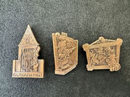 Fasnacht Basel Krieg 1943, 44, 45 KUPFER ++
