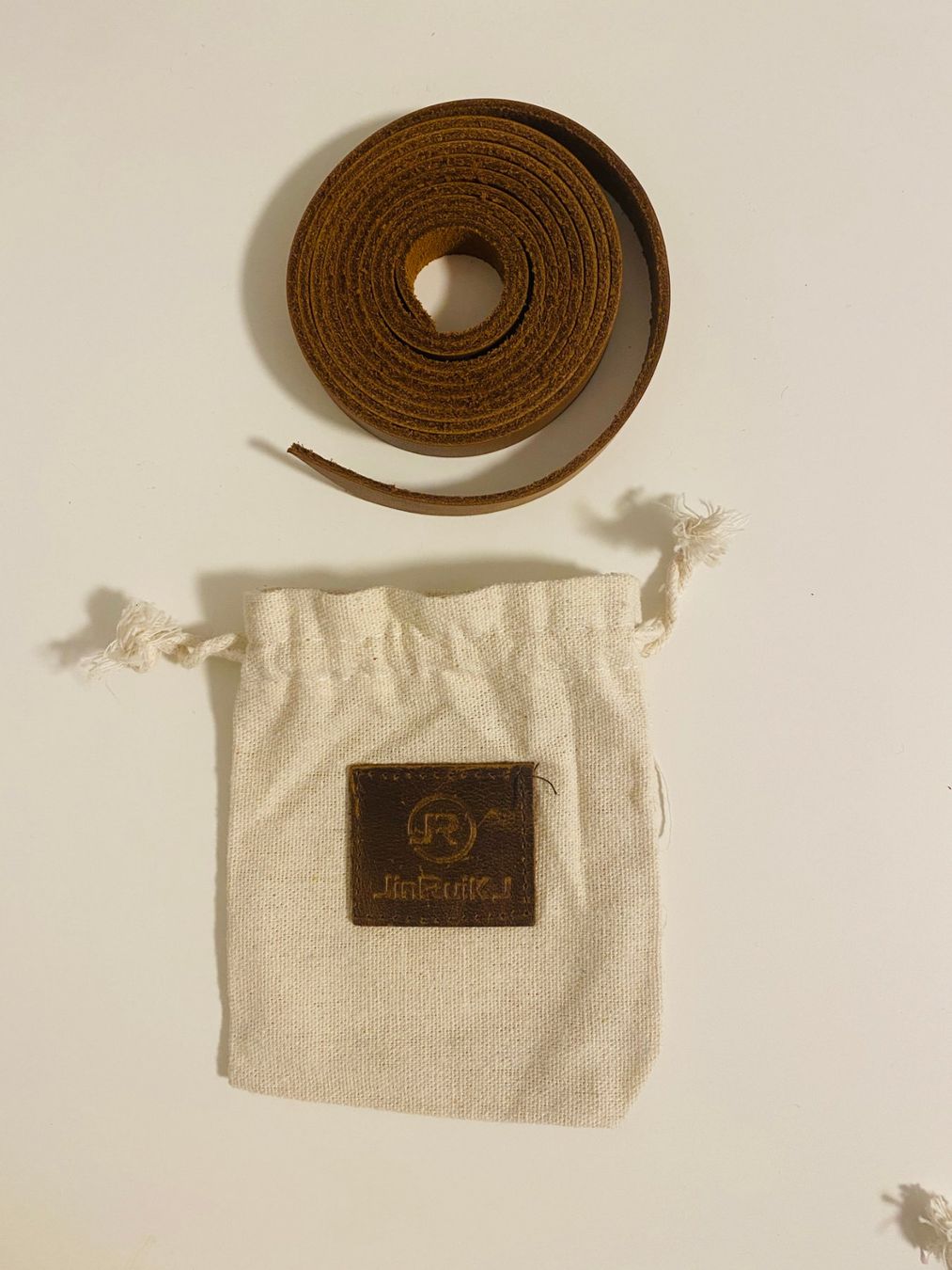 Dekobänder: BRAND NEW! Leather Strips light brown (1.3 x 182 cm) – Neu und originalverpackt aus Clarmont von sil_59s9 1