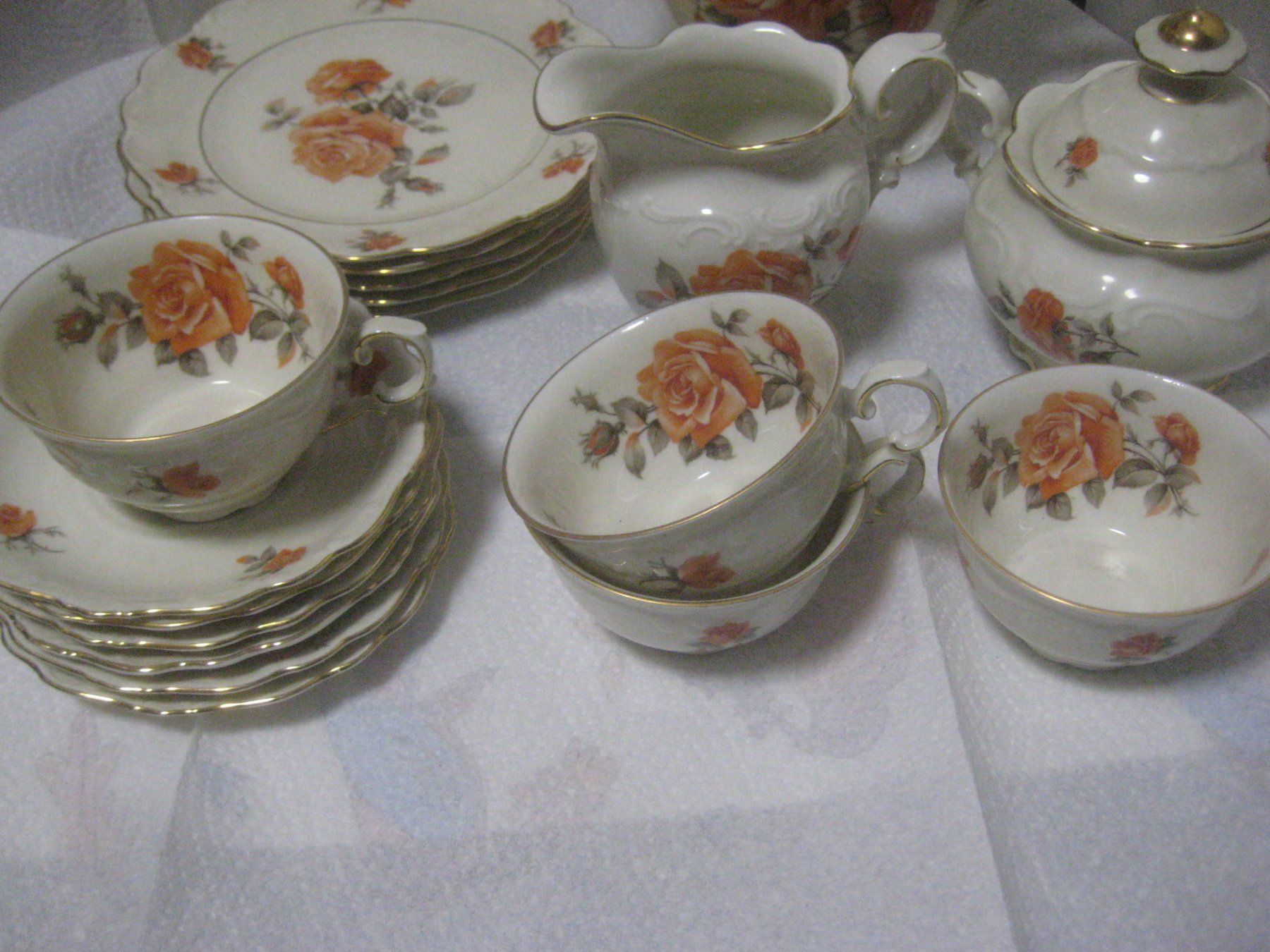 Set di piatti: KAFFESERVIS    ANTIK – Usato da Uster venduto da flocke1 1