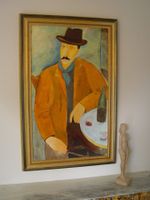 Grosses Portrait, Öl a. Leinwand n. Amadeo Modigliani