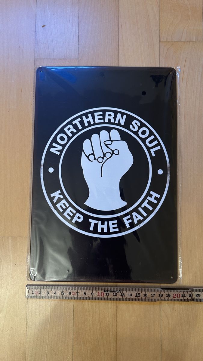 Insegne: Northern Soul Blechschild  – Nuovo e nell'imballaggio originale da Erlinsbach venduto da Basi67 2