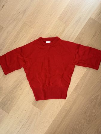 H&M Pullover rot kurzarm