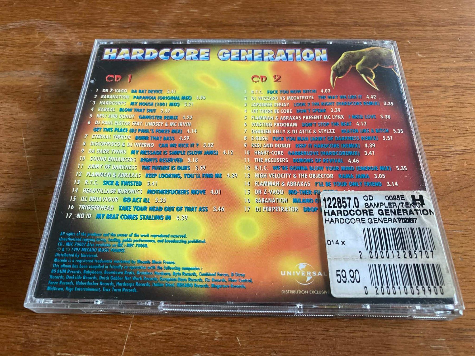 CD: Mecado - Hardcore Generation ( Compile 1997 ) CD – Usato da Lausanne venduto da sim_bc8q 1