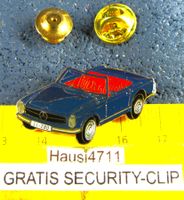MERCEDES BENU 280SL CABRIO AUTO PIN GLASIERT m.SECURITY-CLIP