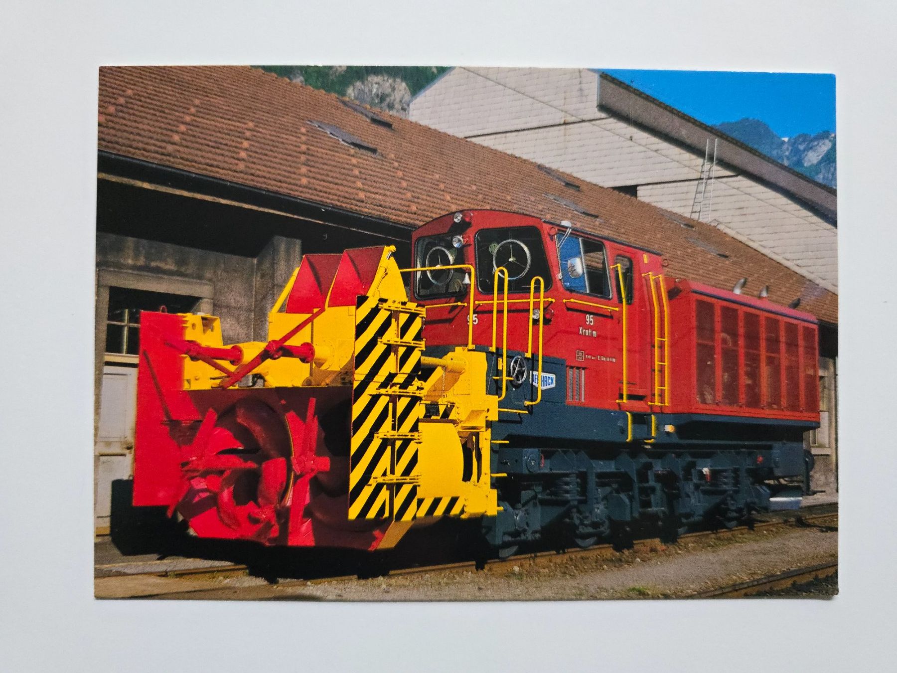 Cartoline postali: AK Bahnen SBB Schneeschleuder – Usato da Dättlikon venduto da Wundertuete_