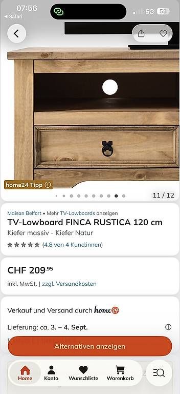 Meubles TV: TV Lowboard – D'occasion à Rossrüti par Nure61 4