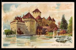 AK Chillon, Blick zum Chateau