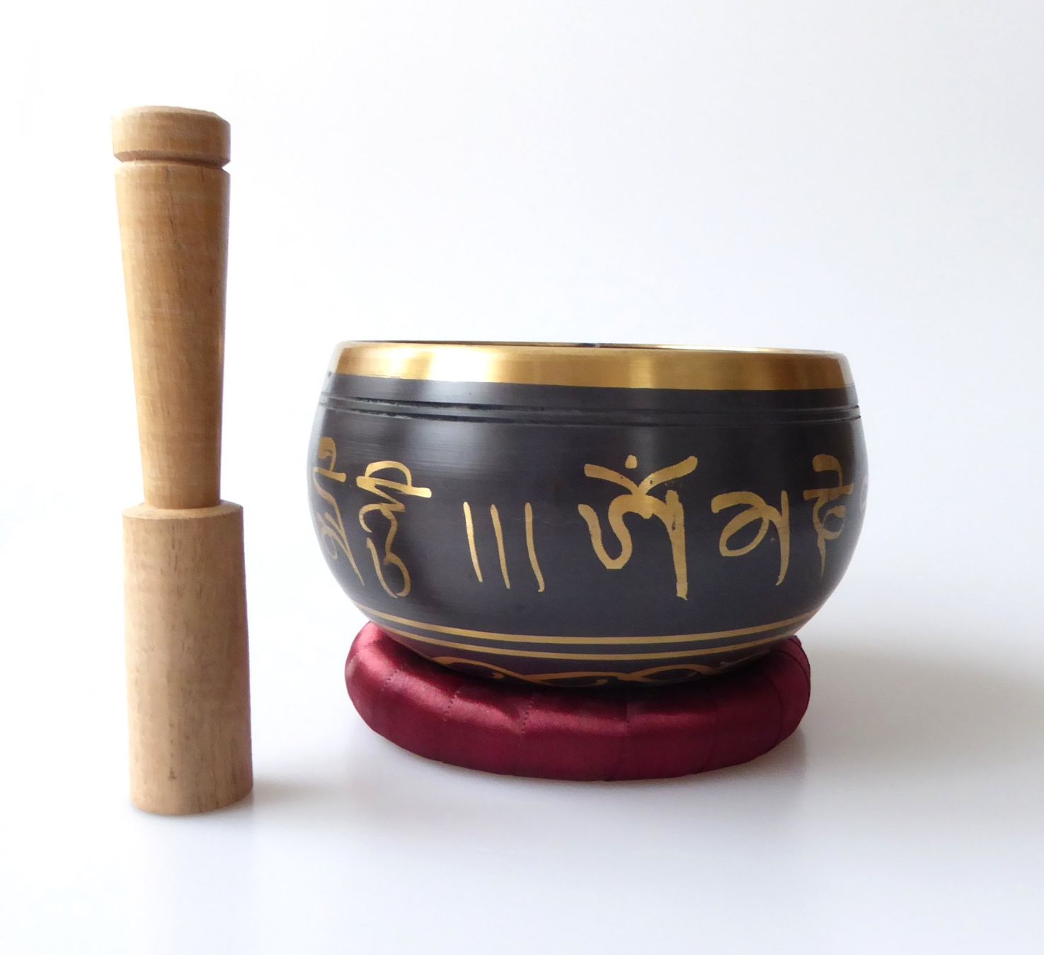 Strumenti musicali: Klangschalen-Set - OM schwarz – Nuovo e nell'imballaggio originale da Mauren venduto da Yeelen 1