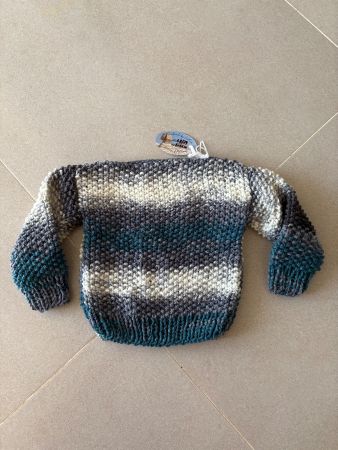 Kinder Pullover gestrickt mehrfarbig Grösse 68-74 neu