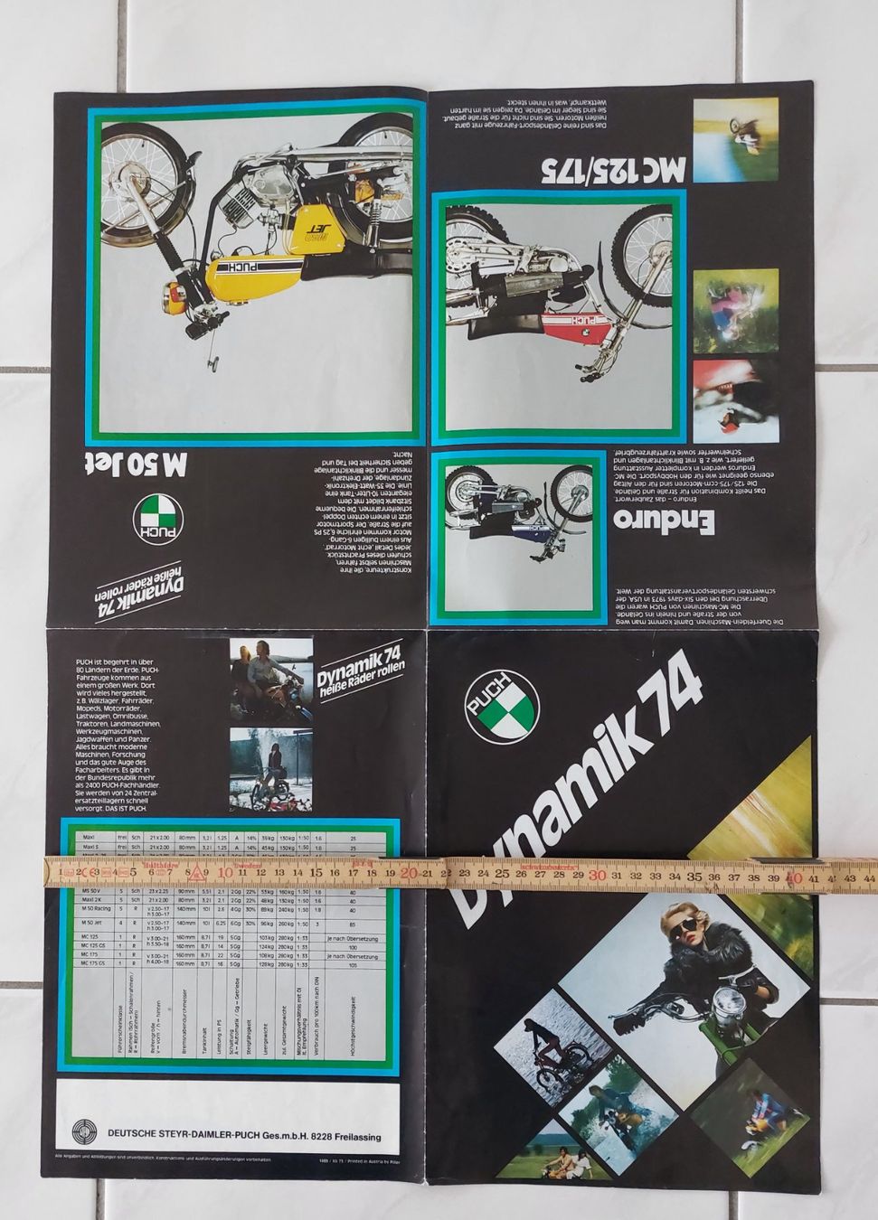 Puch Mofas: Prospekt Mofa Puch Dynamik 74 – Gebraucht aus Schenkon von TG10 2