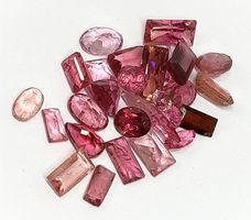 lot 20.69 ct Tourmalines roses - CERTIFICAT 3'100.- Fr