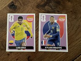 Panini Extra Sticker Kylian Mbappe & Luis Diaz WM 2026