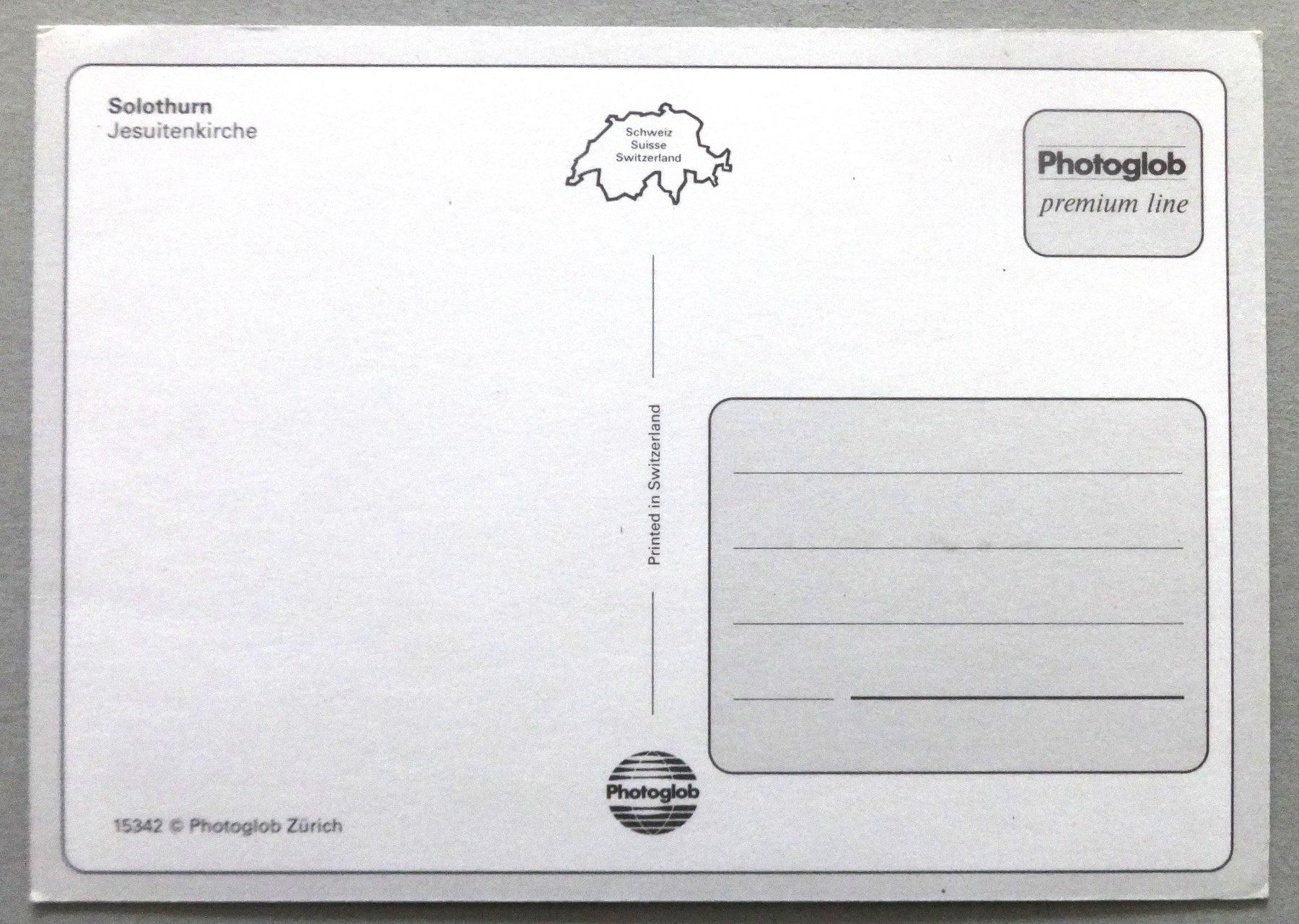 Cartoline postali: Solothurn, Jesuitenkirche – Usato da Fétigny venduto da Billy2miny 1