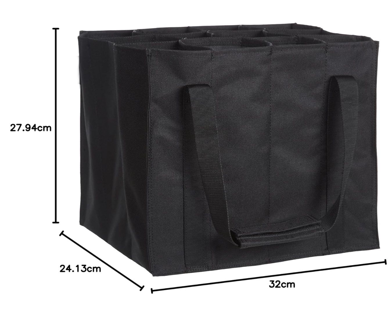 Borse: Flaschentasche, 12 Fächer, 0.75 l Flaschen, Schwarz – Nuovo e nell'imballaggio originale da Bülach venduto da StoreInShop.com 1
