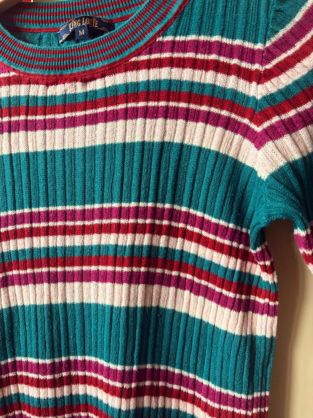 Top: Farbenfroher Pulli, gestreift, Gr. M ! – Usato da Belp venduto da Federica13 2