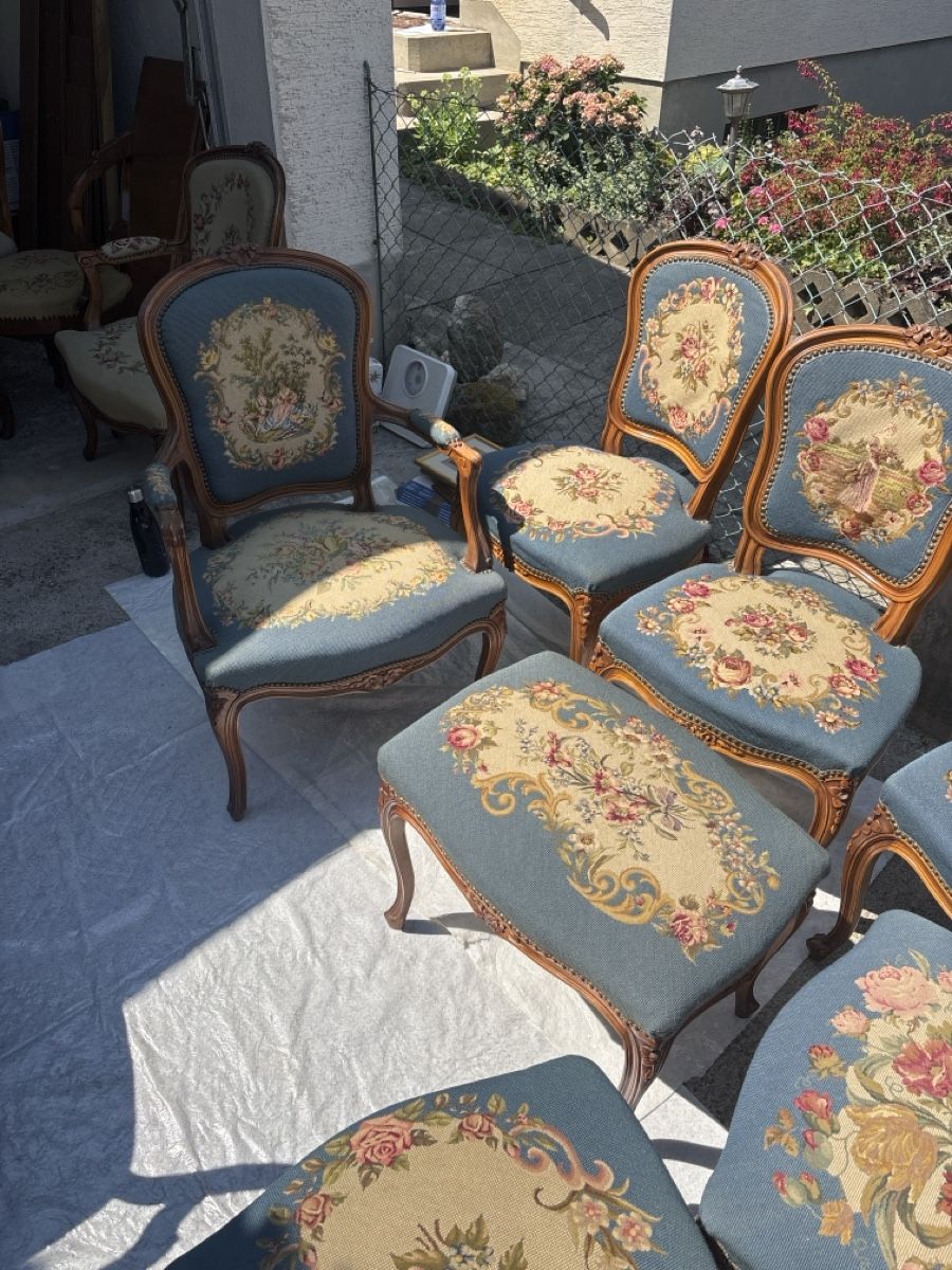 Stühle: Stuhl Set Gobelin Antik – Gebraucht aus Reinach von handyman_gp 1