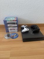 Playstation 4 Slim 1TB mit Spielen und Controllern