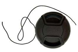 Objektivdeckel 58 mm, schwarz mit Griff, neu und ungebraucht