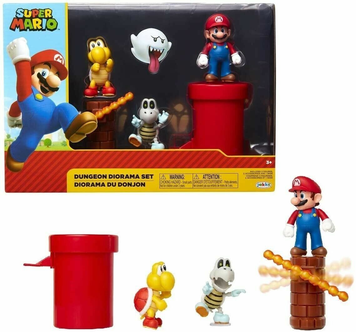 Giocattoli: Nintendo Super Mario Dungeon Diorama Spielset – Nuovo e nell'imballaggio originale da Oensingen venduto da Liquidations-Shop